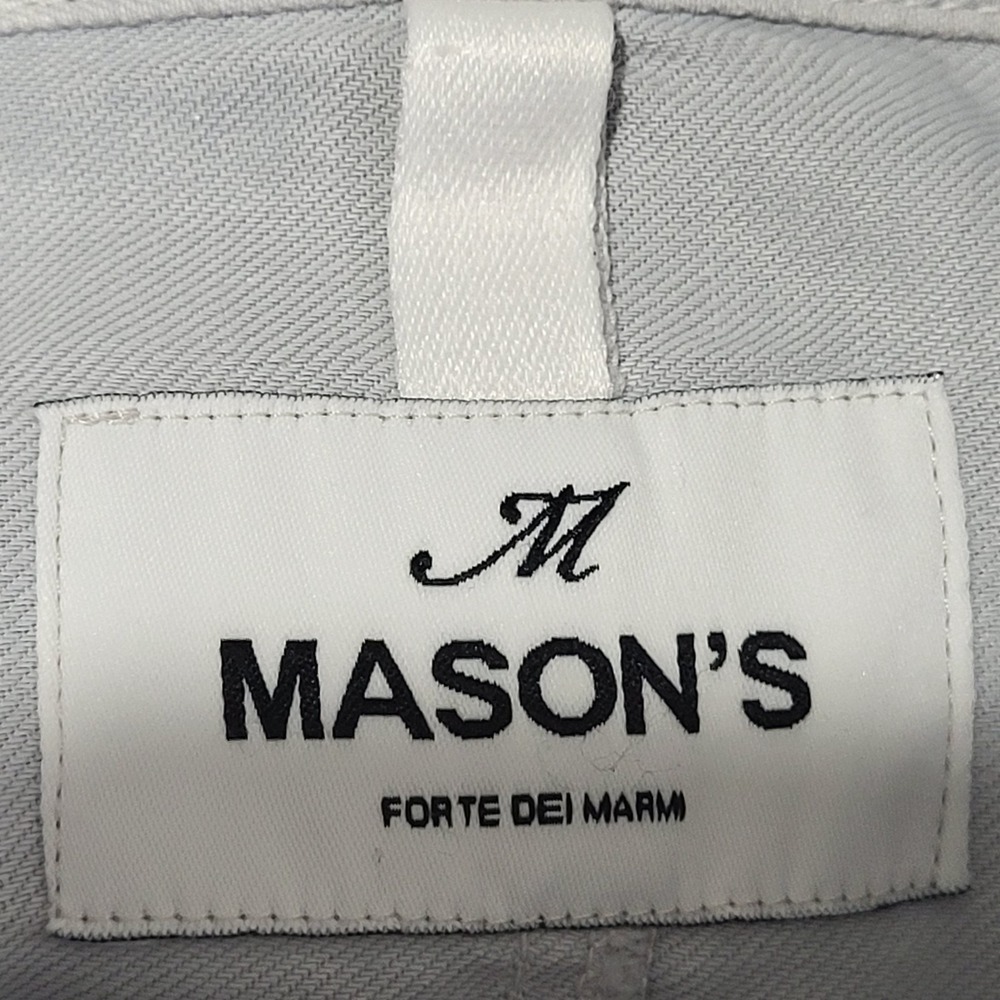 Masons Forte Dei Marmi Jacket Pants Set Womens Gray Size 40 Flap Pockets Buttons - Picture 8 of 16